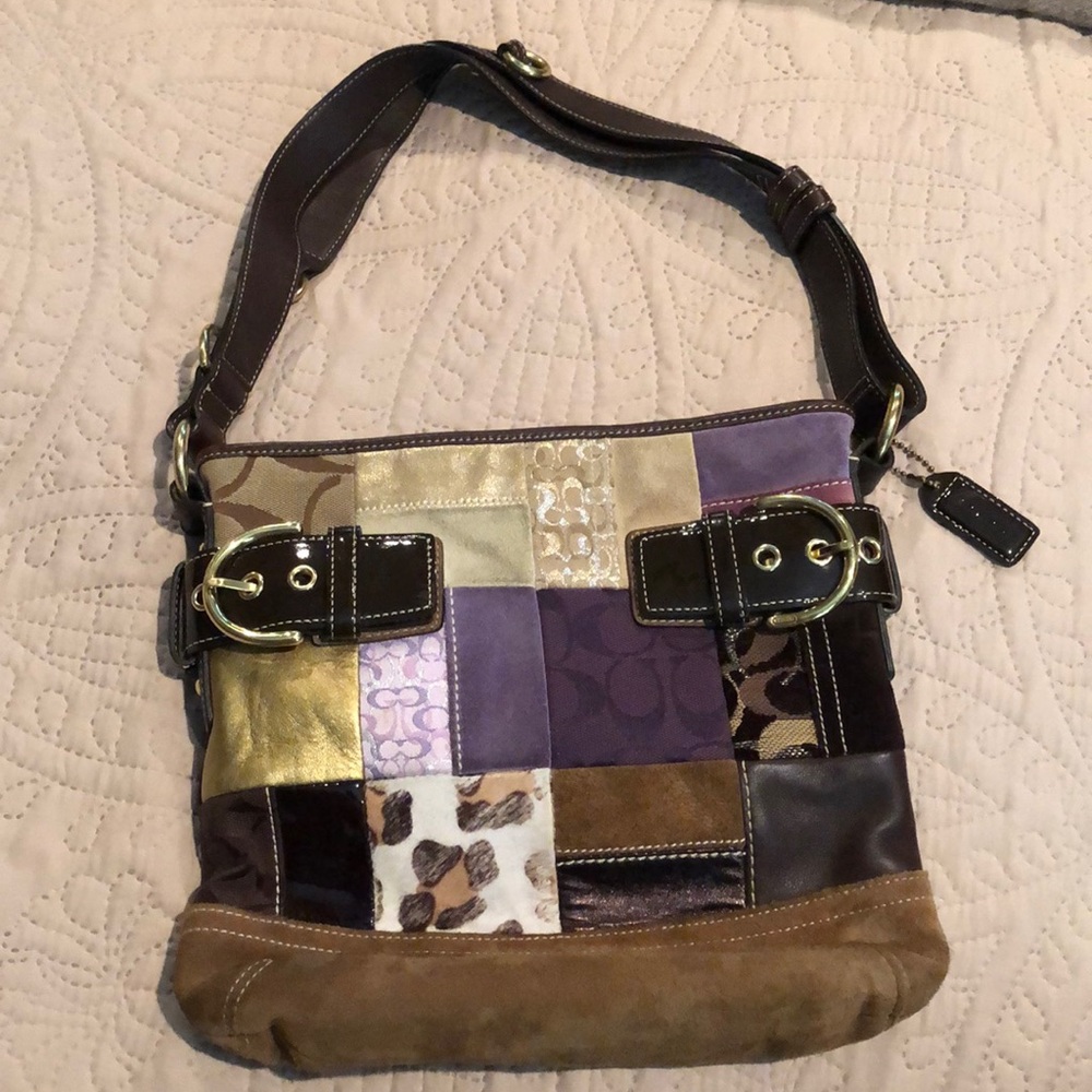 Authentic Coach Cross Body Patchwork Bag - image 1